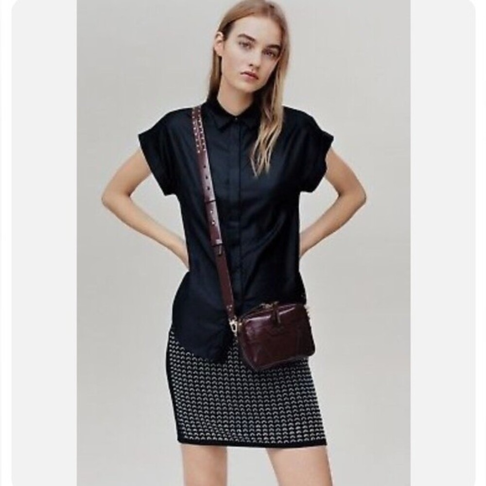 rag & bone Ingrid Skirt in Black and White S NWOT